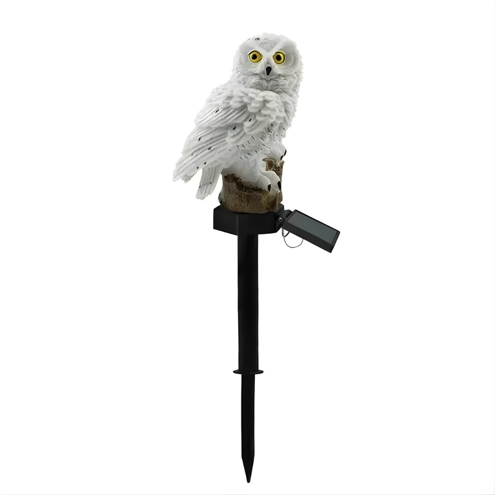 LysFugl™ – Solcelledrevet Uglelampe til Haven