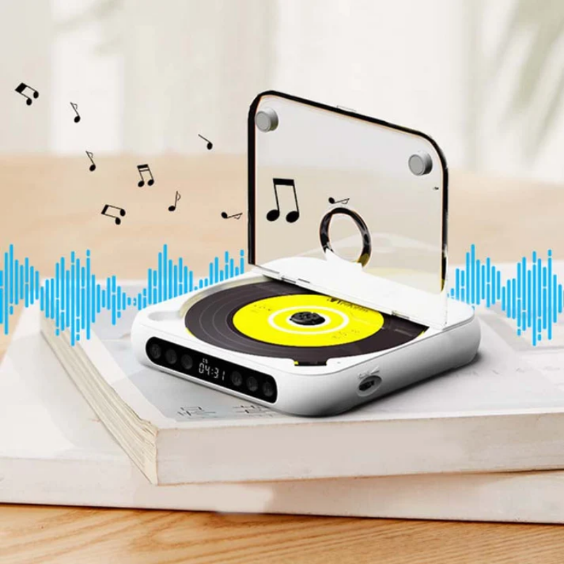KlarTone CD™ – Trådløs Bærbar CD-Afspiller med Bluetooth