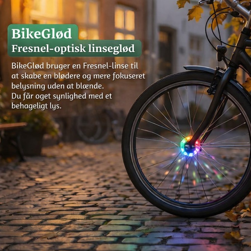 BikeGlød™ – Smart RGB cykelhjulslys med bevægelsessensor