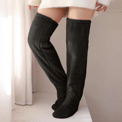 Fluffy Feet – Lange hygge­sokker i blød fleece
