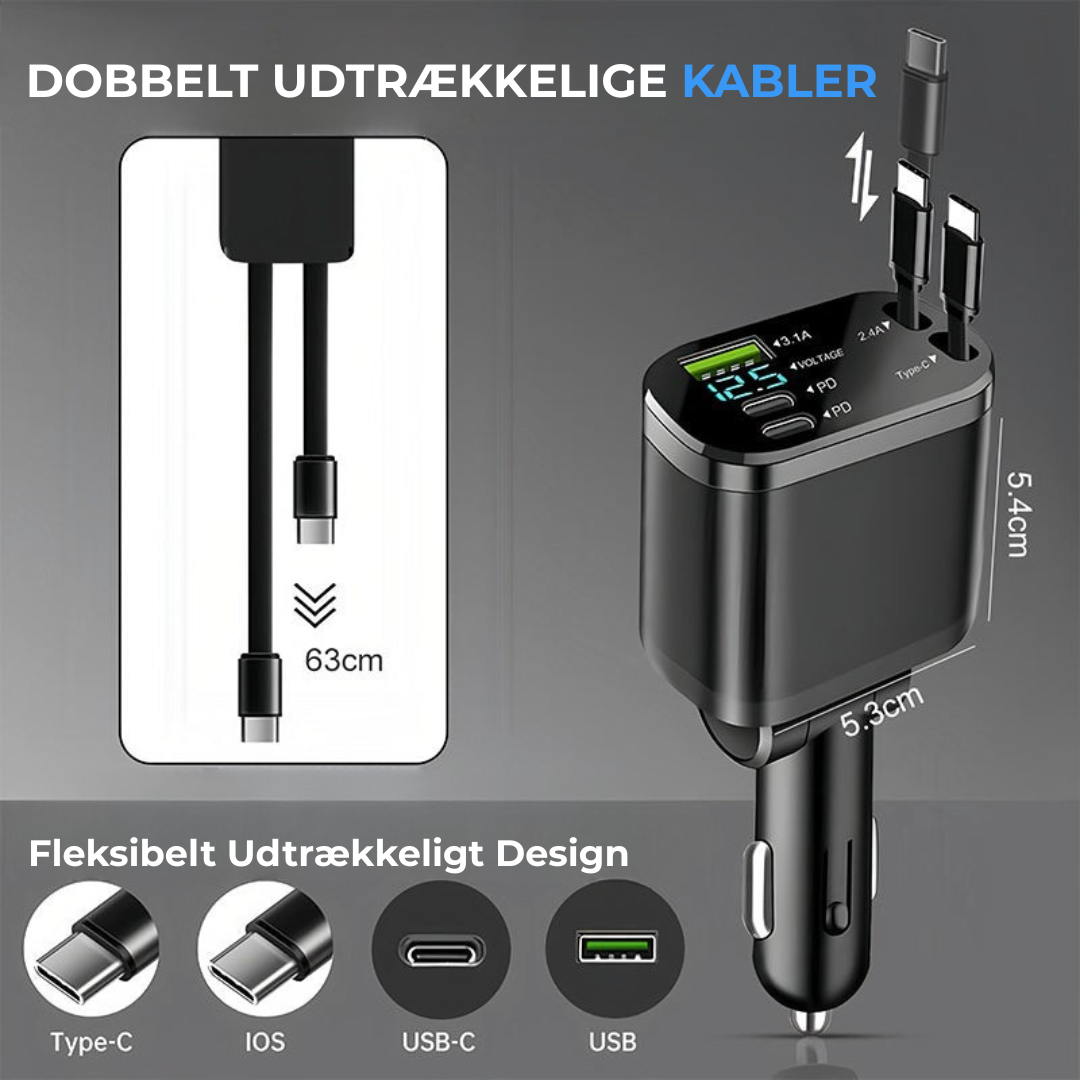 TurboLad™ l Hurtig billader med stjernehimmel-lys