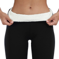 Eira - Varme Fleece Leggings med Høj Talje