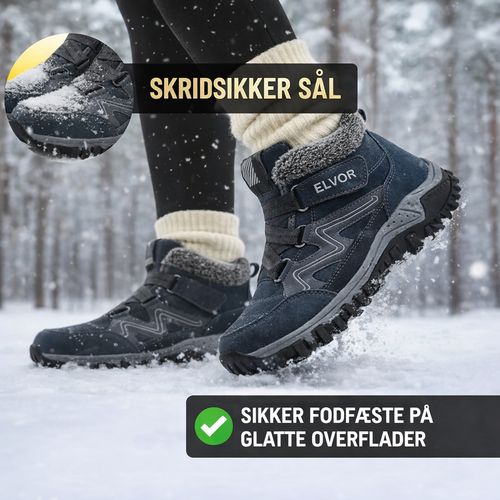 Elvor™ Vinterstøvler – stabilitet, varme og tryghed på glatte vinterdage