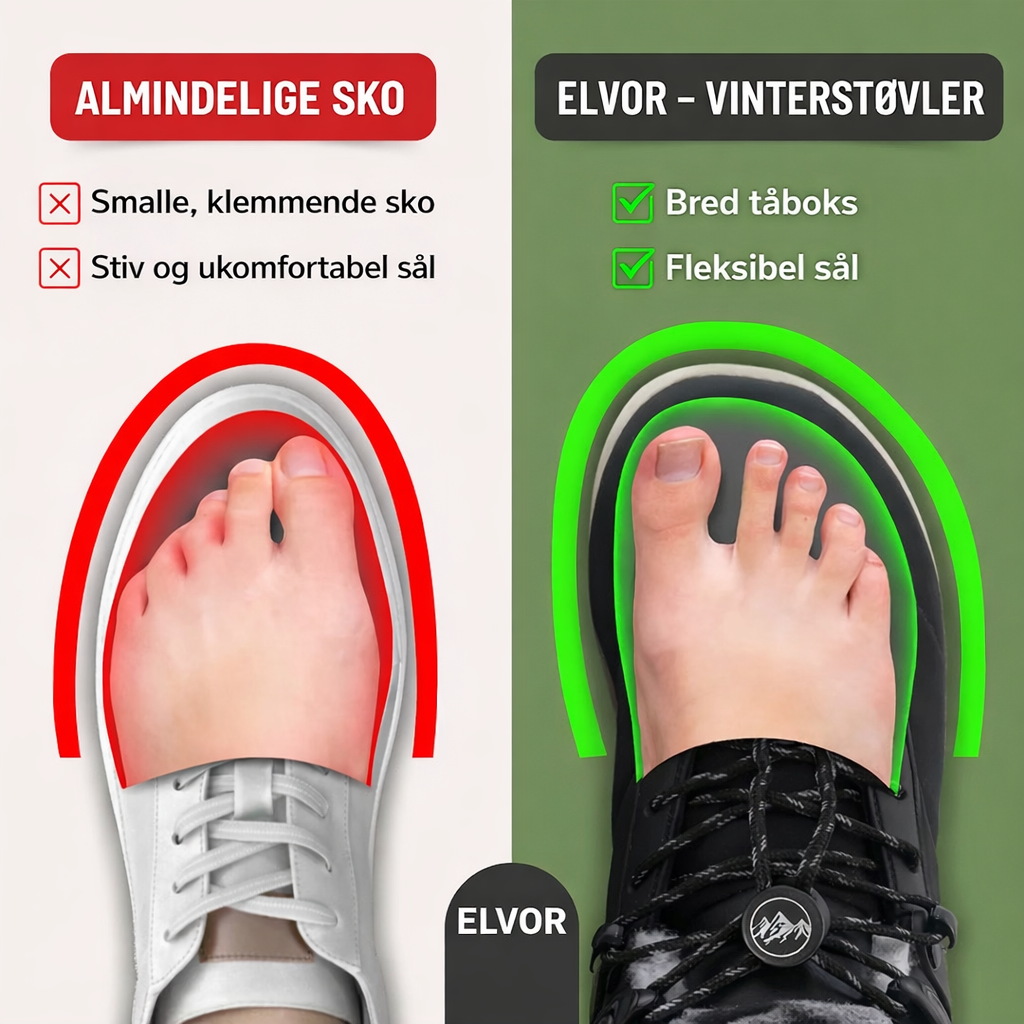 Elvor™ Vinterstøvler – stabilitet, varme og tryghed på glatte vinterdage