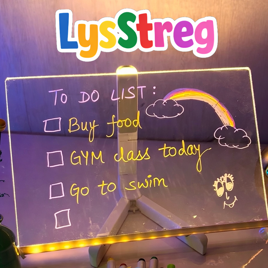 LysStreg™️ - Et lysende tegnebræt til kreativ leg