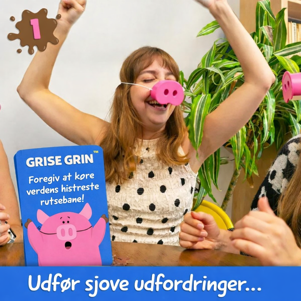 GriseGrin™ - Det latterligste spil, hvor grin er forbudt