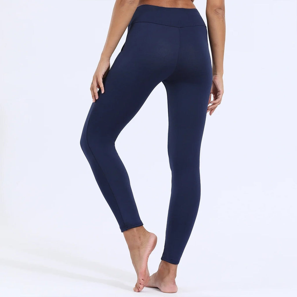Eira - Varme Fleece Leggings med Høj Talje