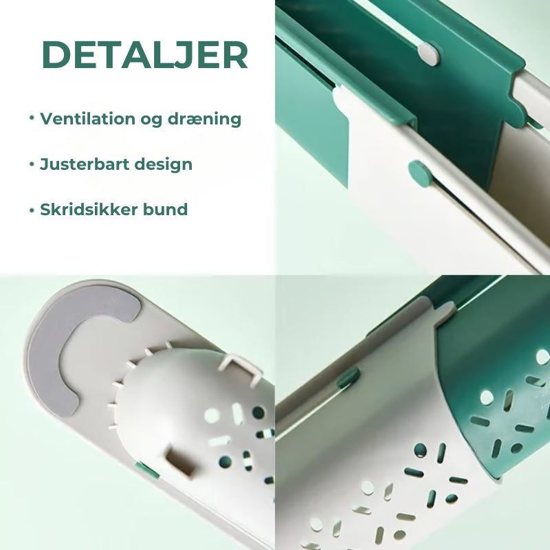 FlexiVask™ - Udtrækkelig vaskehylde til smart opbevaring