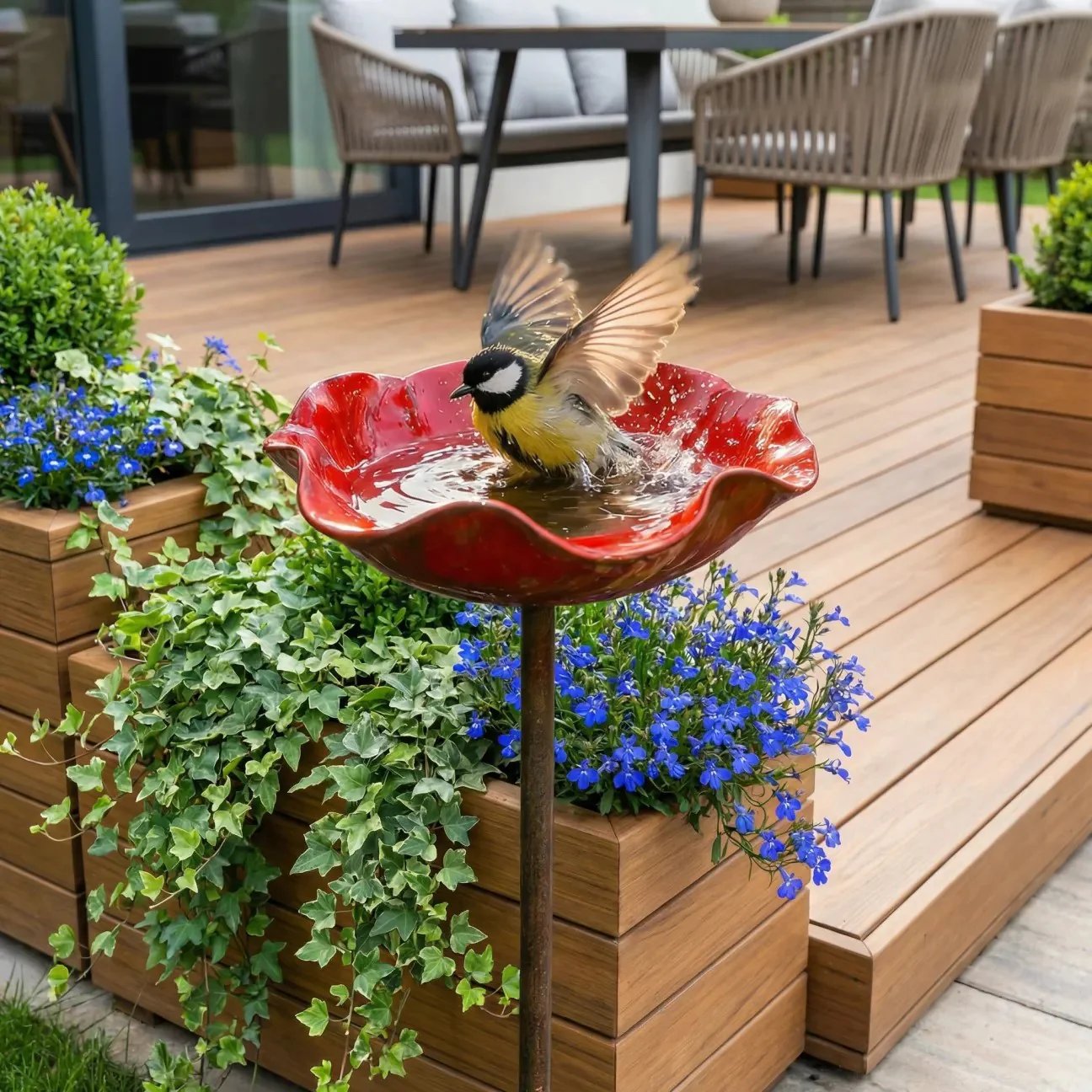AviFlora™ – Botanisk Vandstation til Fugle, Bier & Sommerfugle