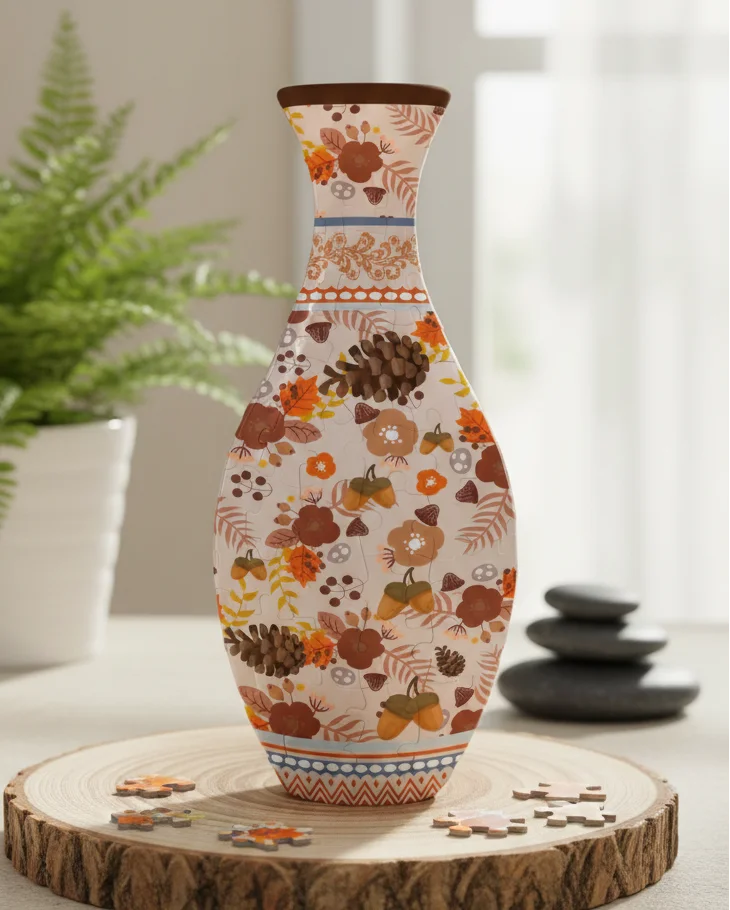 VasaNova™ – 3D Puslespil & Vandtæt Vase i Ét